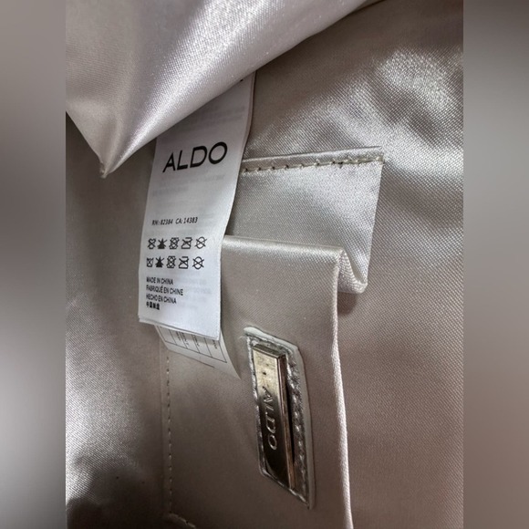 Aldo Women’s Silver Plated Sparkle Mini Chain Shoulder Bag - Picture 6 of 8